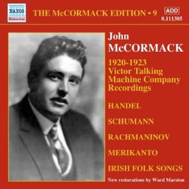 John Mccormack - Mccormack Edition V9: Victor Recordings 1920-1923 - Cd