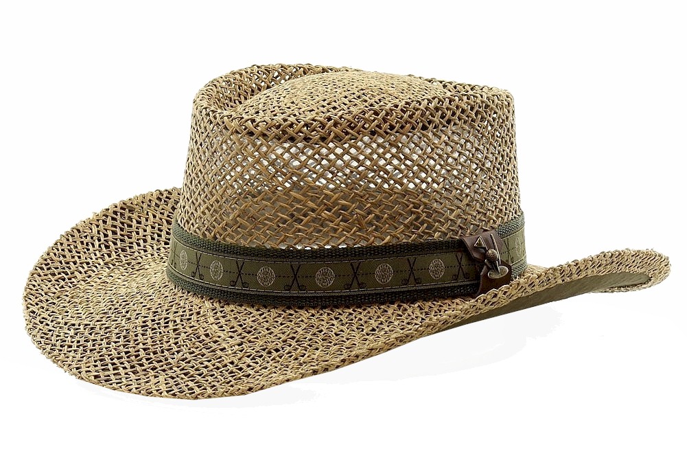 Scala Pro Men's Twisted Seagrass Natural Straw Gambler Hat eBay