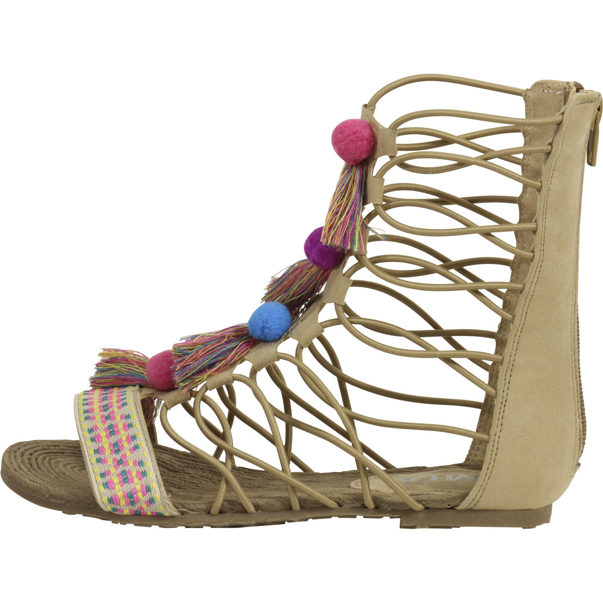 Mia Kids Little/Big Girl's Jordy Natural Nova Suede Gladiator Sandals Shoes eBay