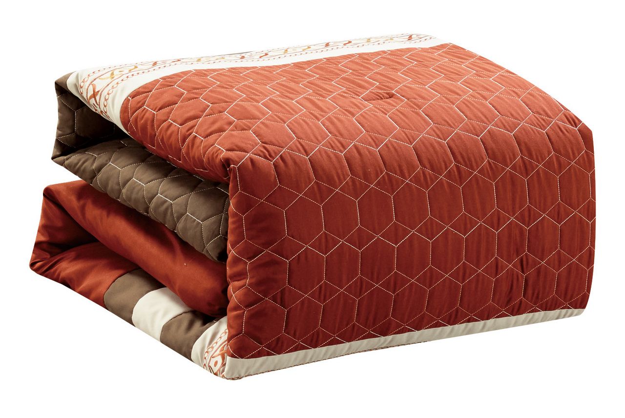 11 Piece Quilted Bed in a Bag w/500TC Cotton Sheet Set eBay