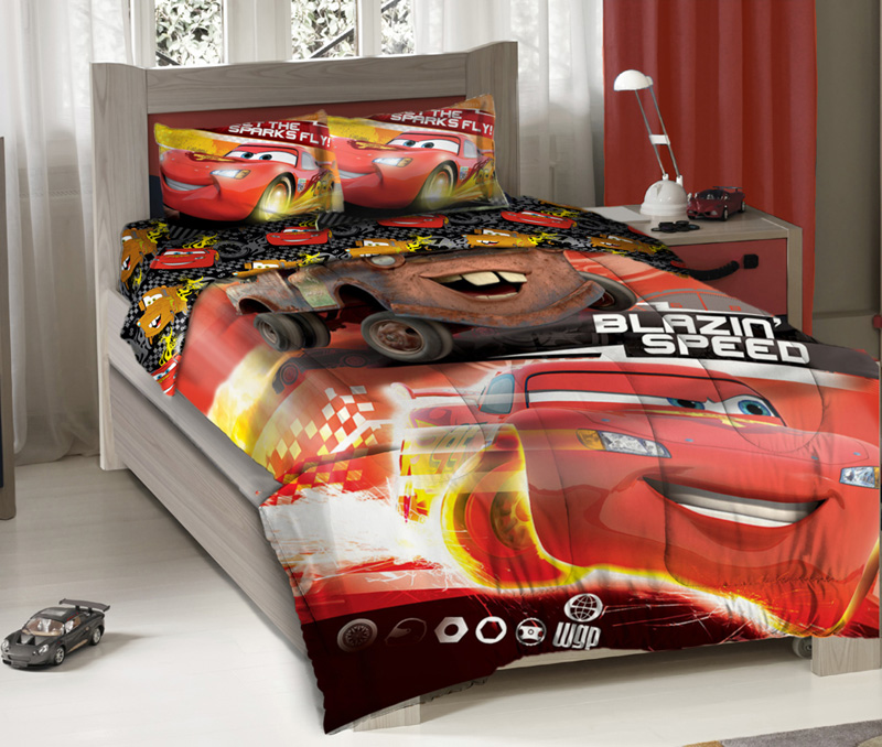 Details about Disney Cars Blazing Speed Full Bedding Comforter Set