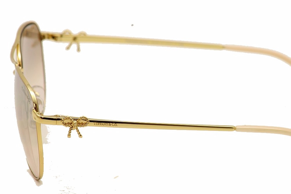 Tiffany & Co Women's TF3044 TF/3044 6002/59 Gold/Mirror Aviator Sunglasses 58mm eBay