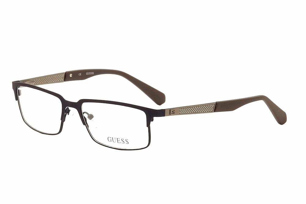 Guess Men's Eyeglasses GU1861 GU/1861 091 Dark Blue/Brown Optical Frame