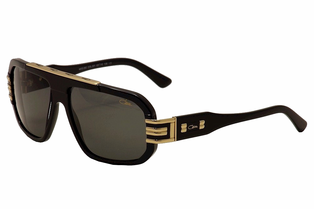 Cazal Legends Men's 882 001 Glossy Black/Gold Sunglasses 63mm eBay