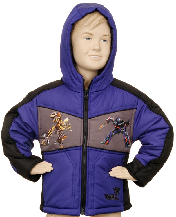 Transformers kids Boys Jacket Blue Grey Hoodie Coat eBay