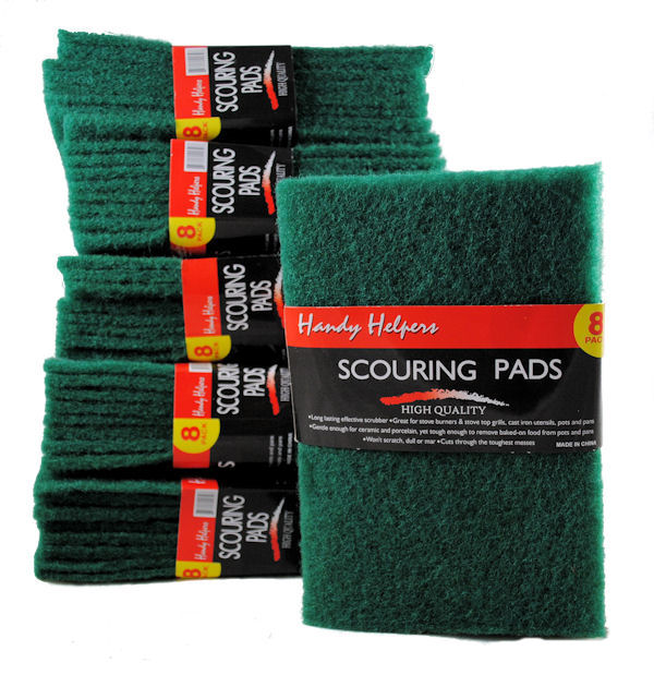 48 Large Green Kitchen Scour Scouring Scrub Pads