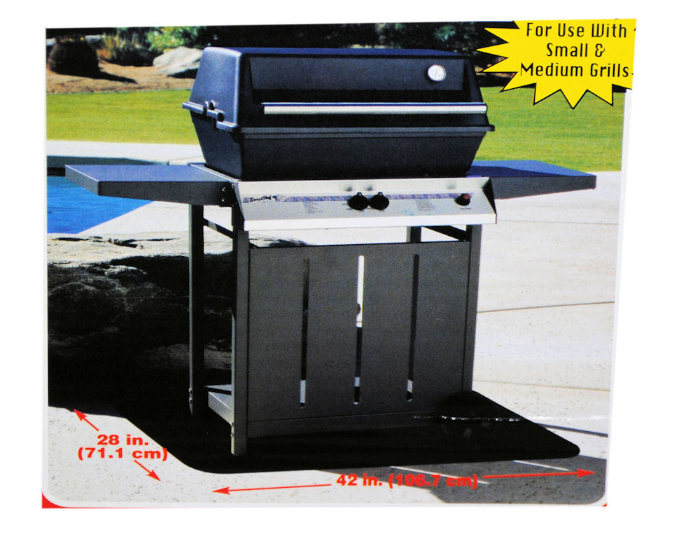 Black BBQ Barbeque Gas Grill Mat Deck Patio Protection eBay