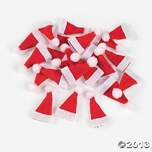 Miniature Santa Hats for Crafts