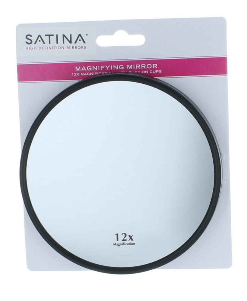 Satina High Definition Magnifying Mirror 12X Magnification With Suction