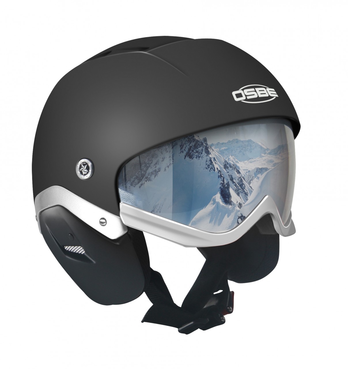 OSBE MAJIC SKI BLACK MATTE 60 LARGE Helmet Hard Ear eBay