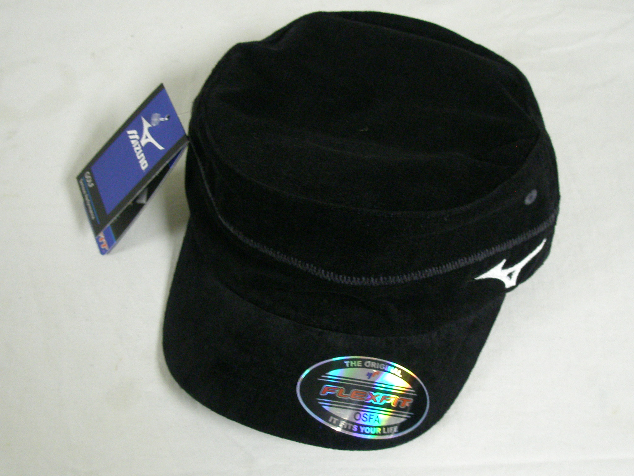 Mizuno FlexFit Platoon Cap Hat Runbird Fitted NEW