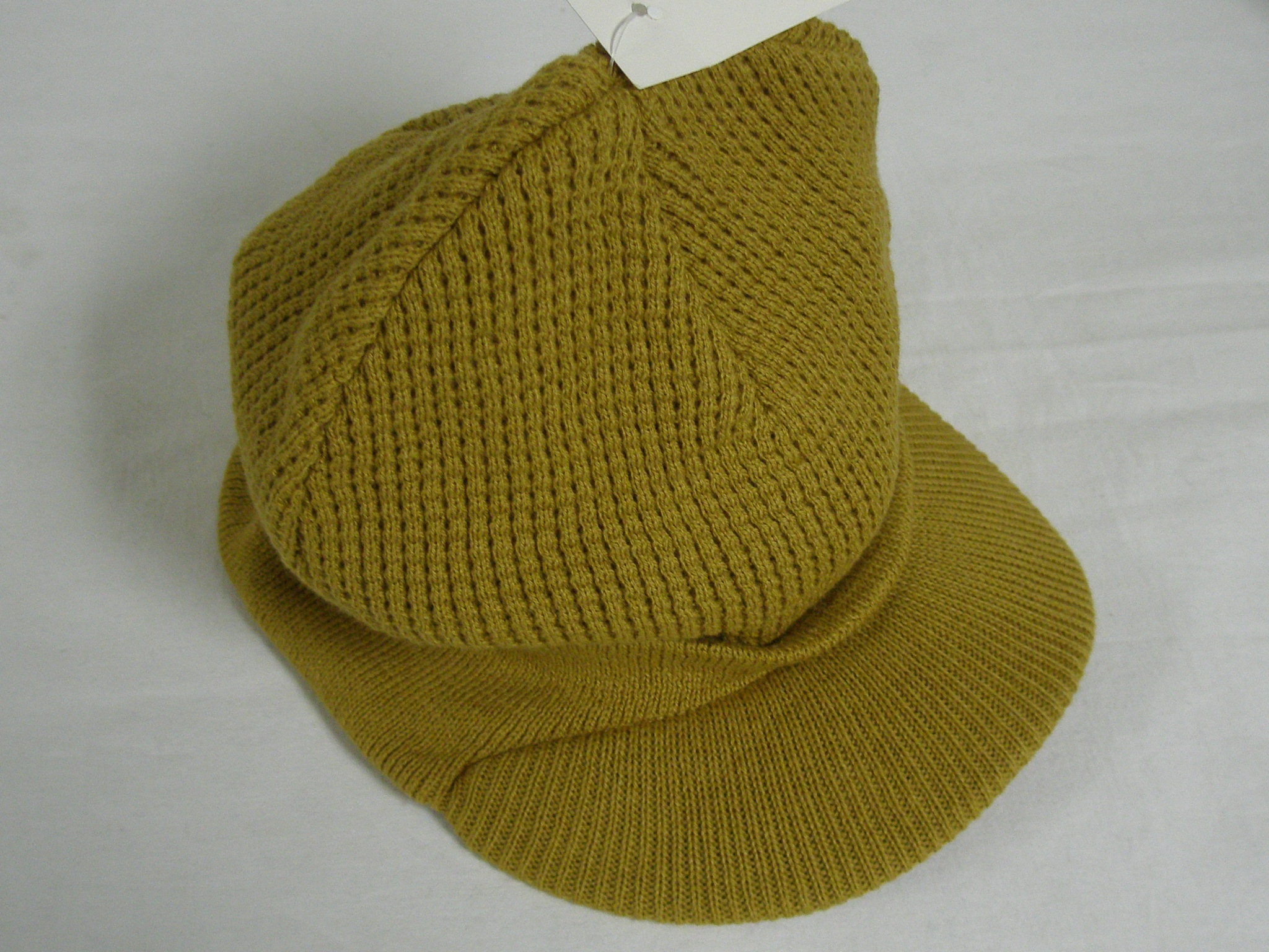 Brimmed Beanie Cap (Mustard) Toboggan Ribbed Winter Hat NEW eBay