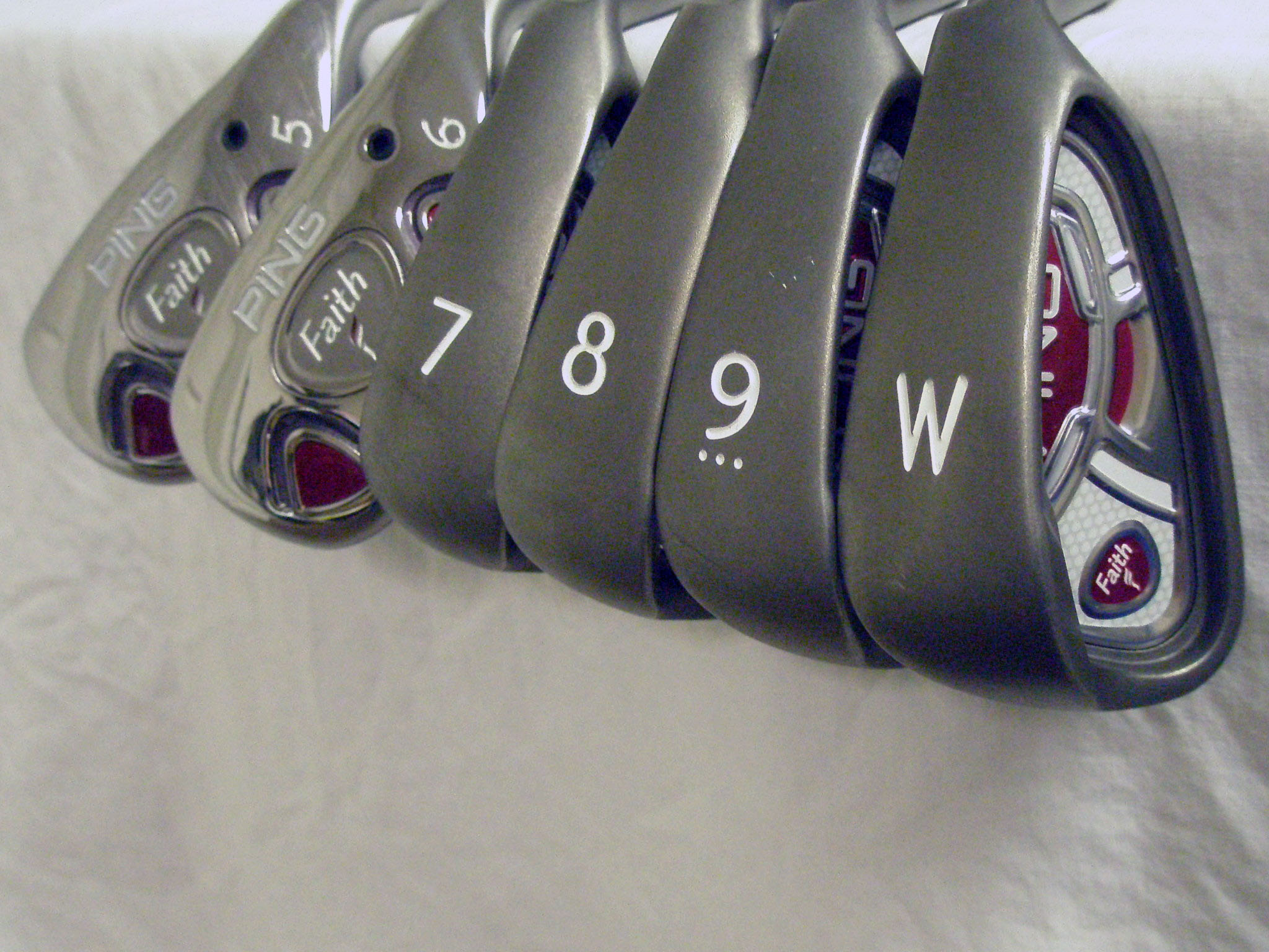 Ping Faith Irons Set 5h+6H+7PW Red Dot (ULT, LADIES, WOMENS, 1/2") Golf