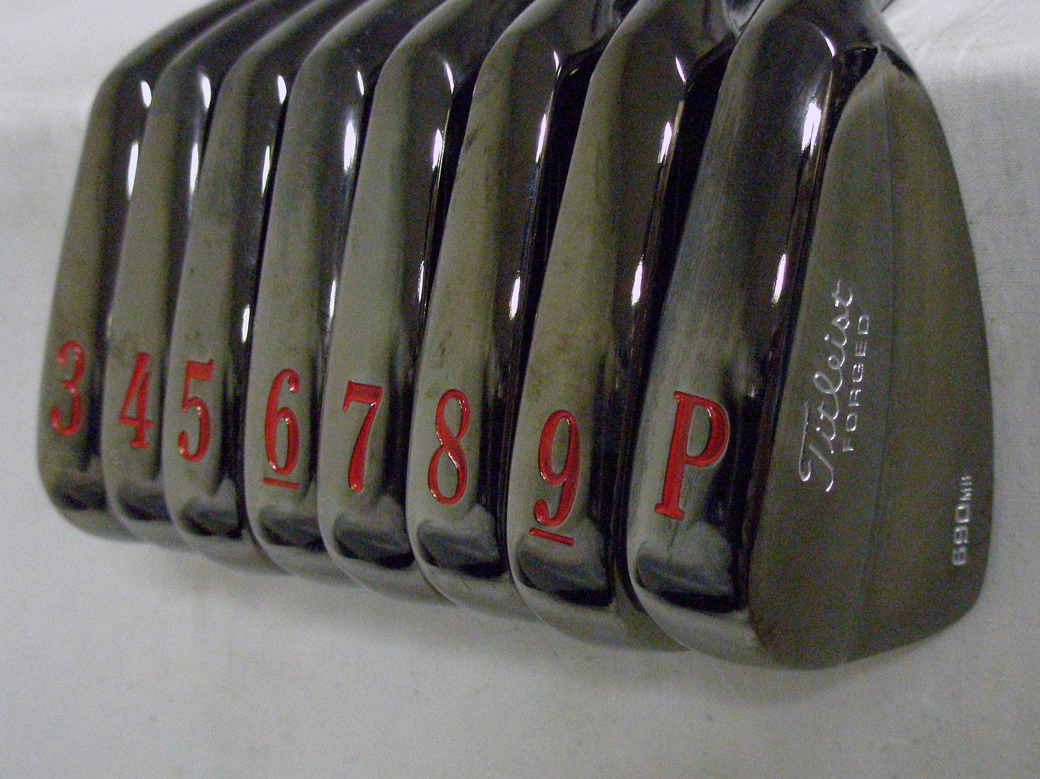 Titleist 690MB Iron Set 3PW (Steel, STIFF, Custom Black Chrome
