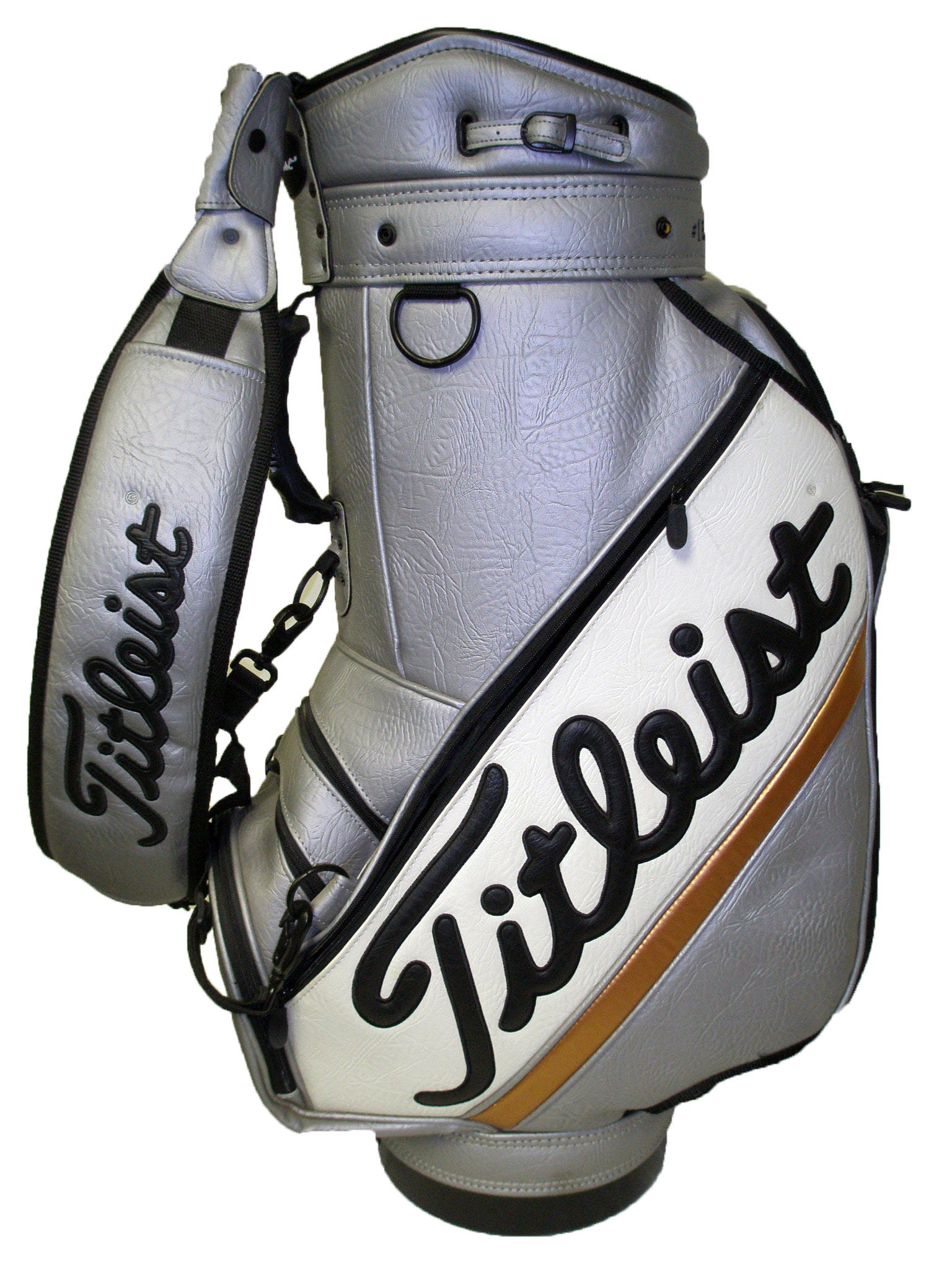 Titleist World Tour Staff Bag (Silver, 10.5", 6way top, LIMITED