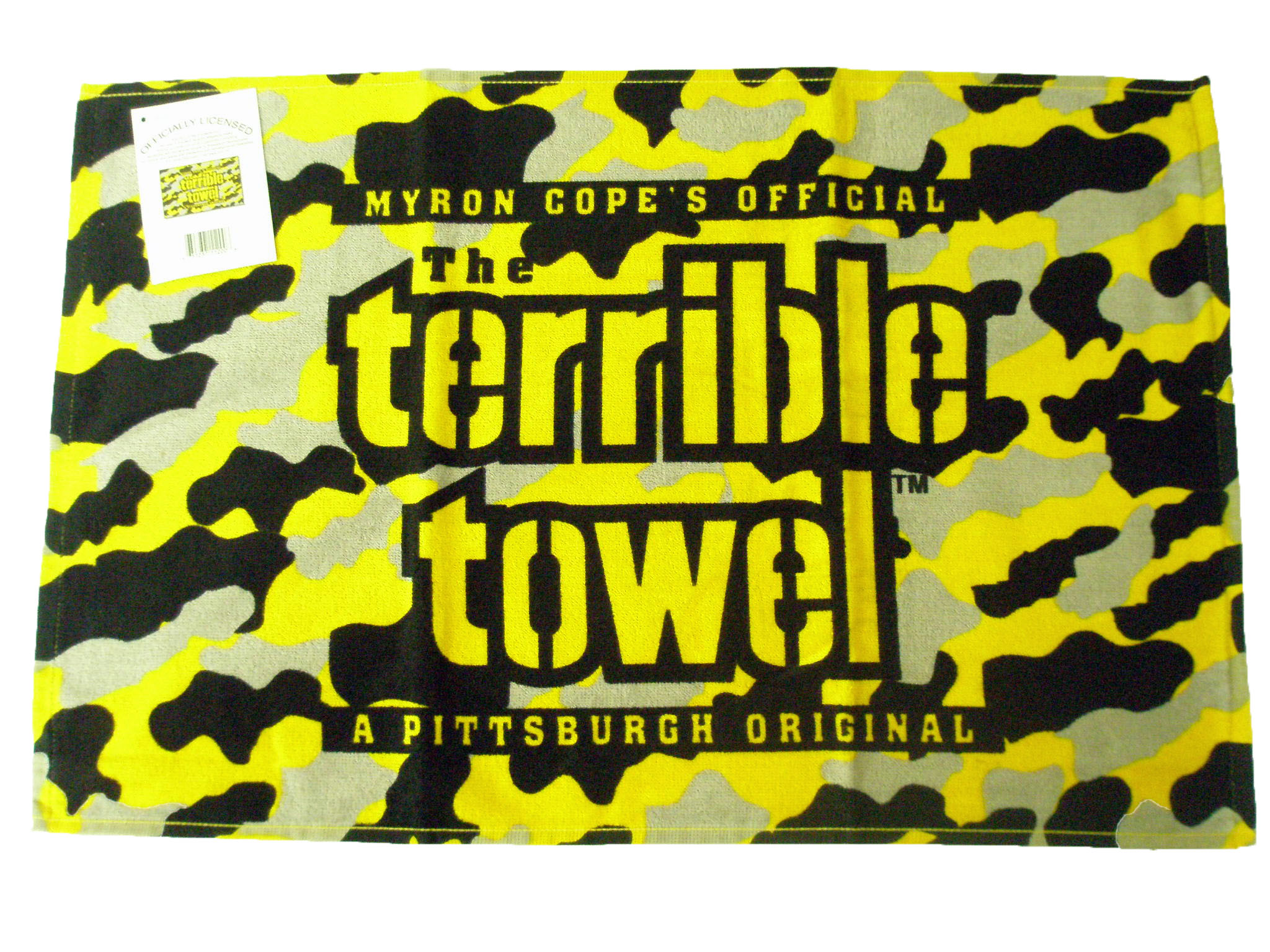 Pittsburgh Steelers Terrible Towel (Black/Yellow/Camo) McArthur NFL NEW