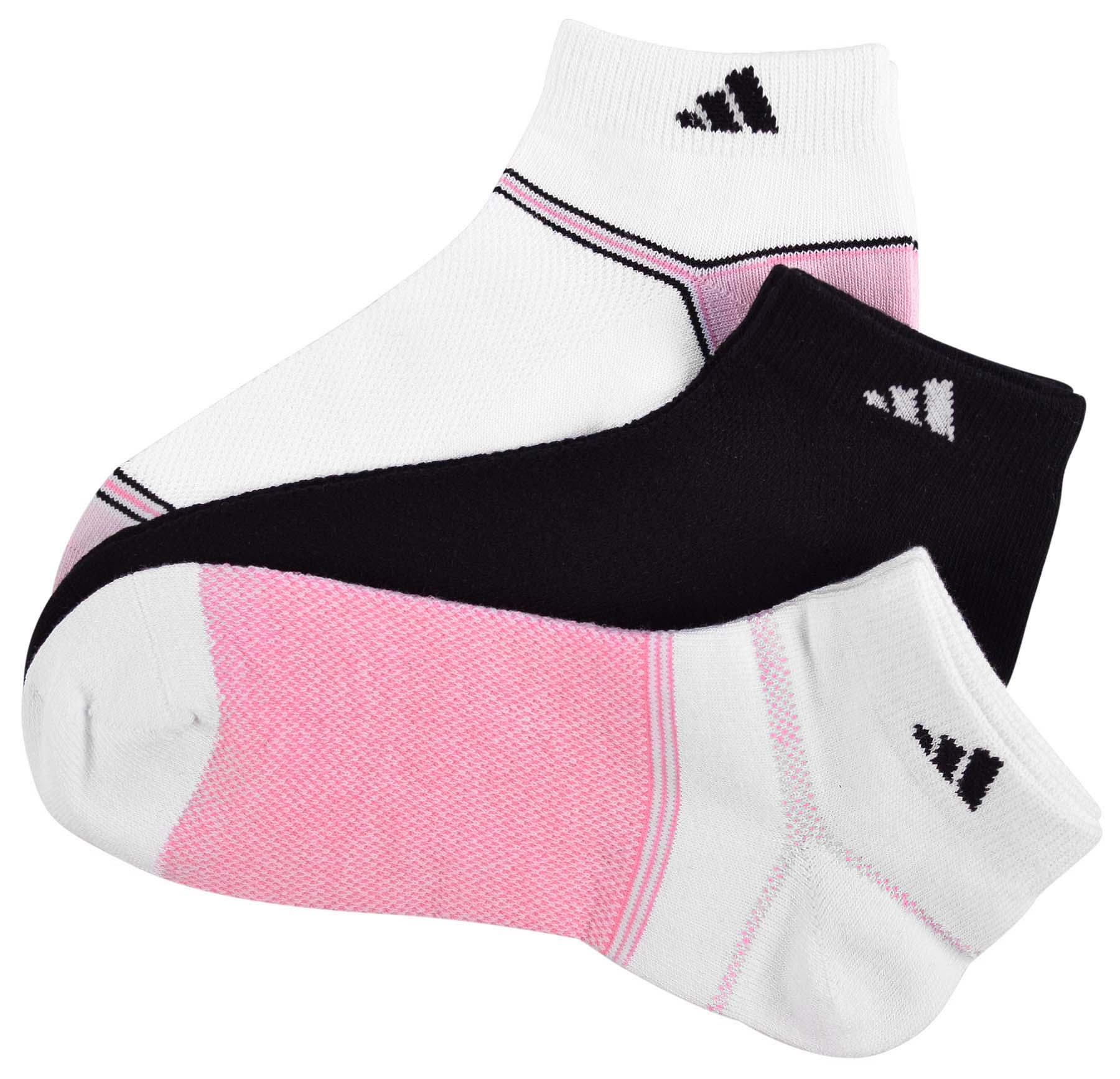 Adidas Women's Superlite Climacool Low Cut Socks Black/White/Pink eBay