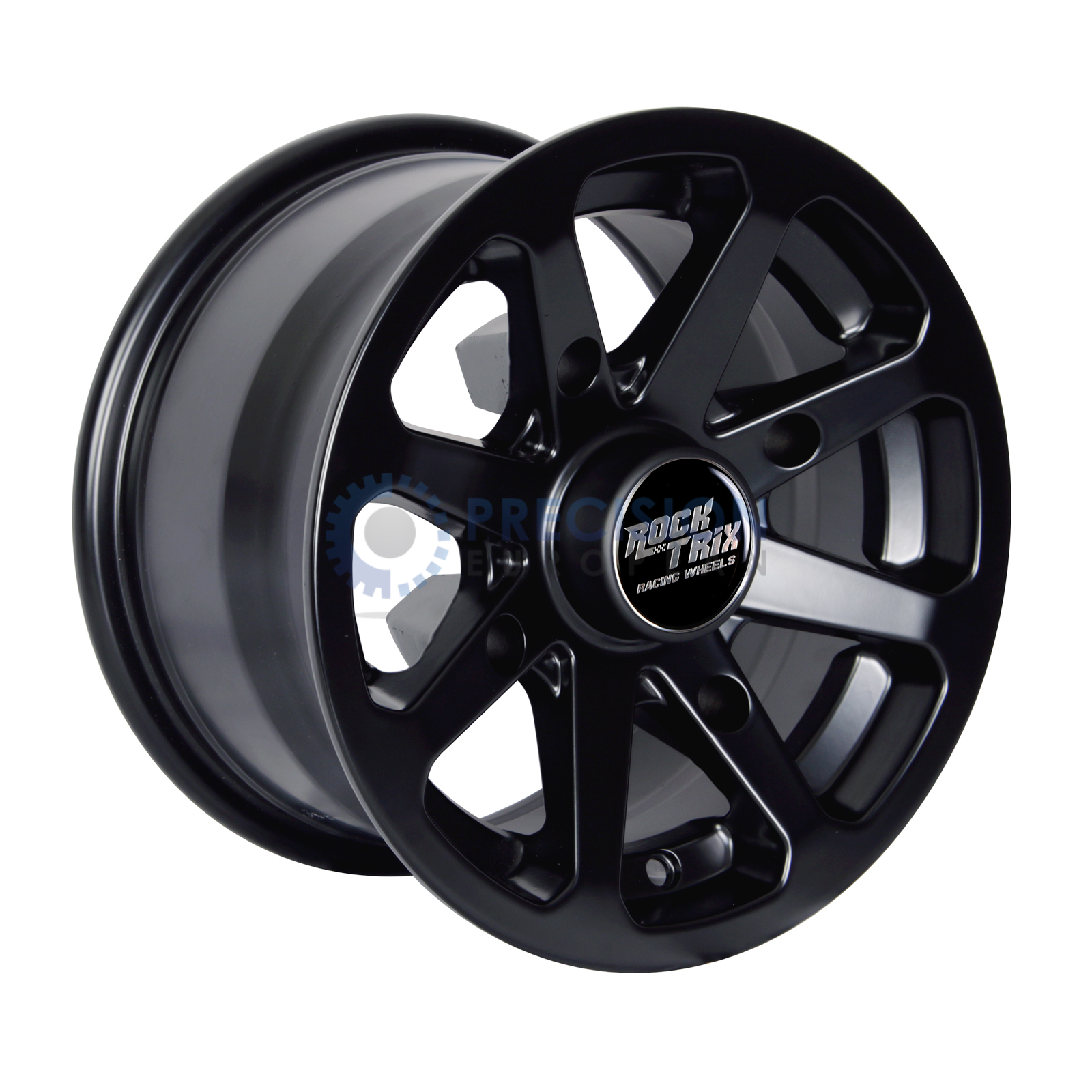 4pc RockTrix 12" ATV Wheels Rims (Black) Kawasaki Teryx Mule (12x7, 5