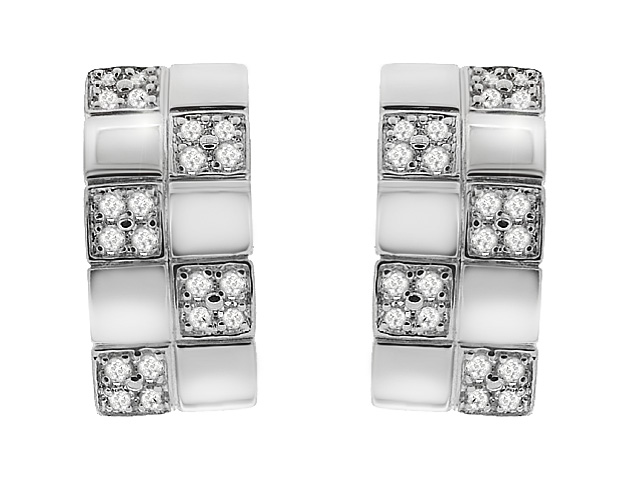 9ct White Gold Diamond (.2ct) Drop Earrings