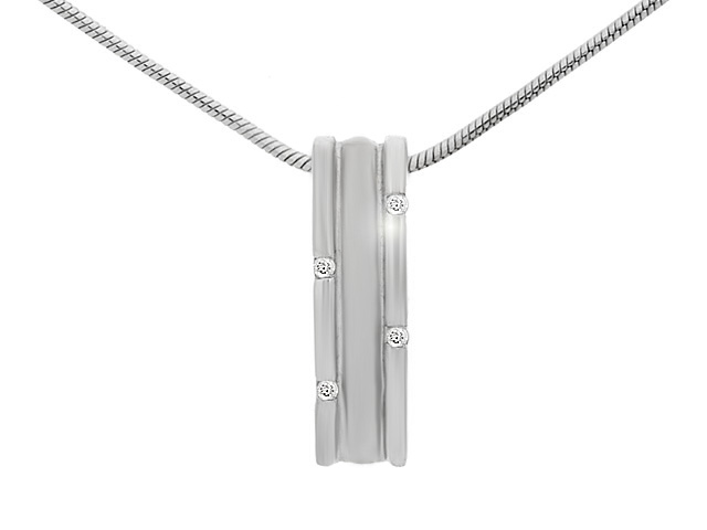 Silver Diamond Necklace