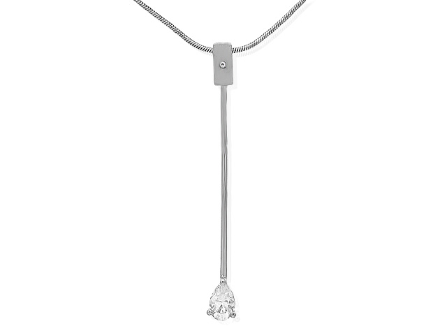 Silver CZ Necklace