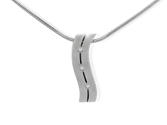 Silver Diamond Necklace