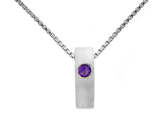 Silver Amethyst Necklace