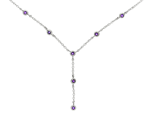 Silver Amethyst Necklace