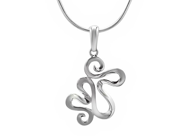 ZR Oriental Whisper Silver Necklace