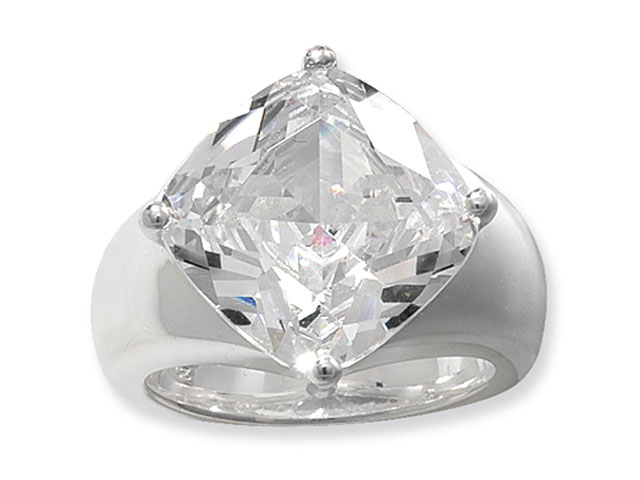 Esse Collection Silver CZ Ring