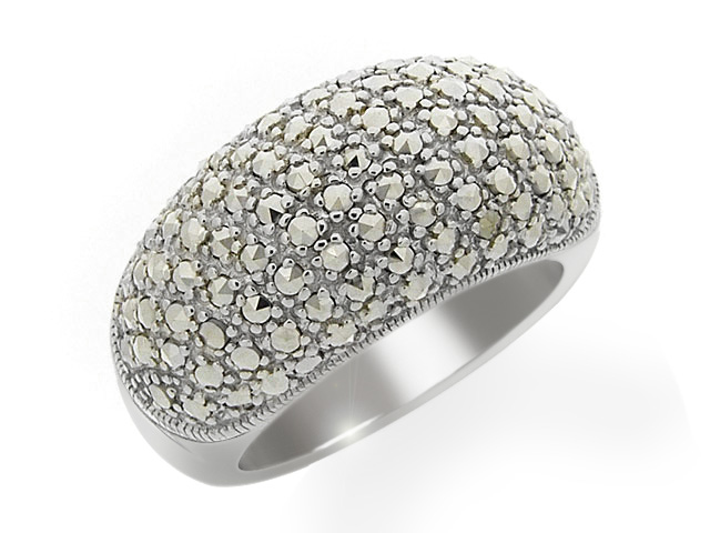 Silver Marcasite Cocktail Ring