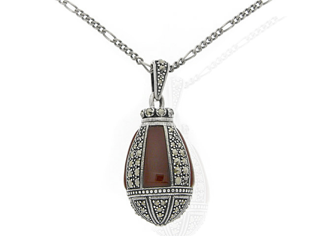 Silver Dyed Cornelian 