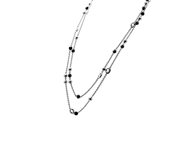 Silver Multi Gemstone Necklace