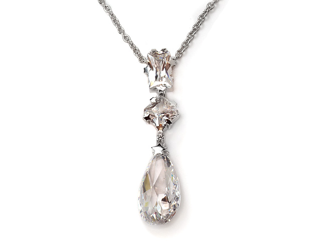 Otazu Silver CZ Necklace