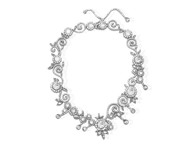 Otazu Silver White CZ 41cm Necklace