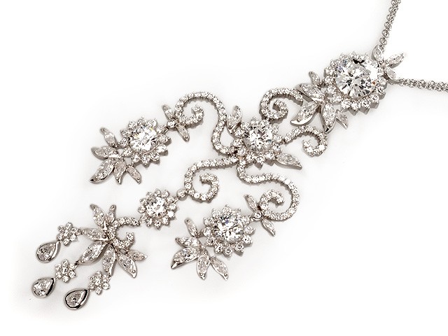 Otazu Silver CZ 72cm Necklace