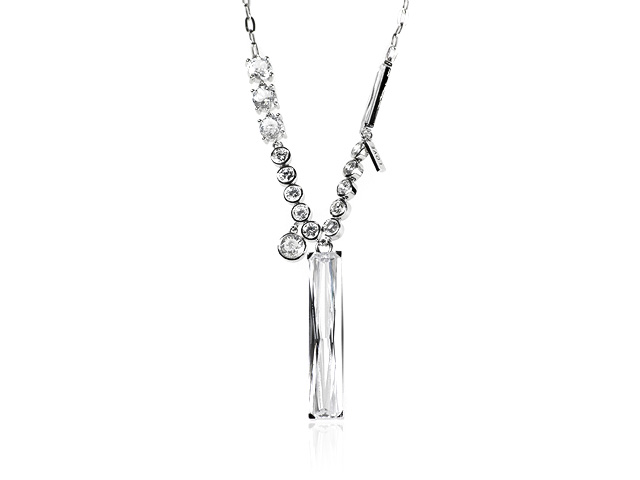 Otazu Silver CZ Necklace