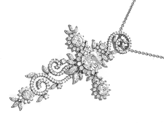 Otazu Silver CZ Necklace