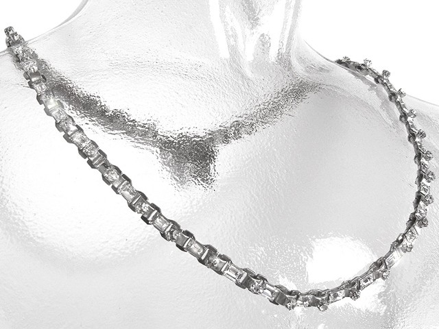 Otazu Tenderness Silvertone Crystal Necklace