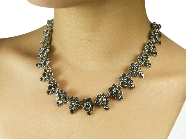 Otazu Crystal Black Diamond Necklace