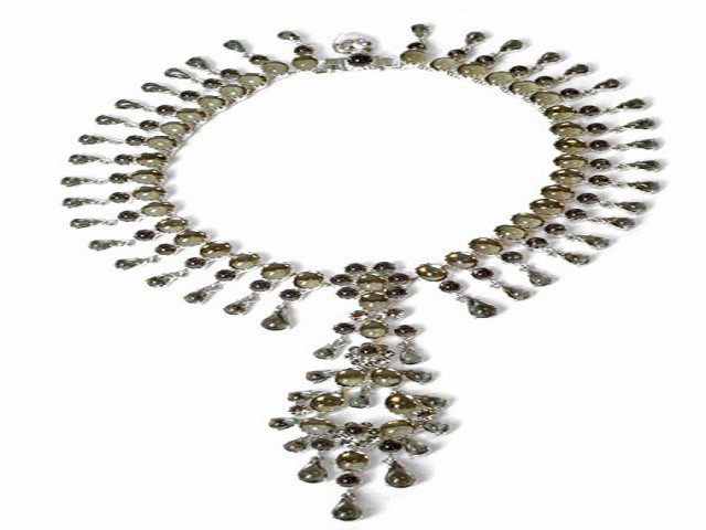 Otazu Black Diamond Crystal Necklace