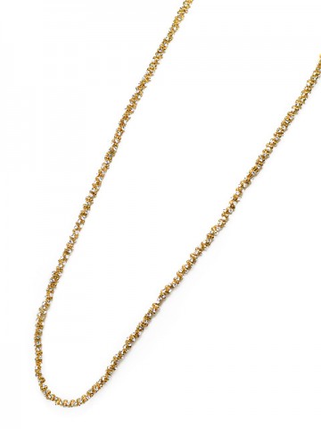 Otazu Gold Tone 110cm White Crystal Necklace