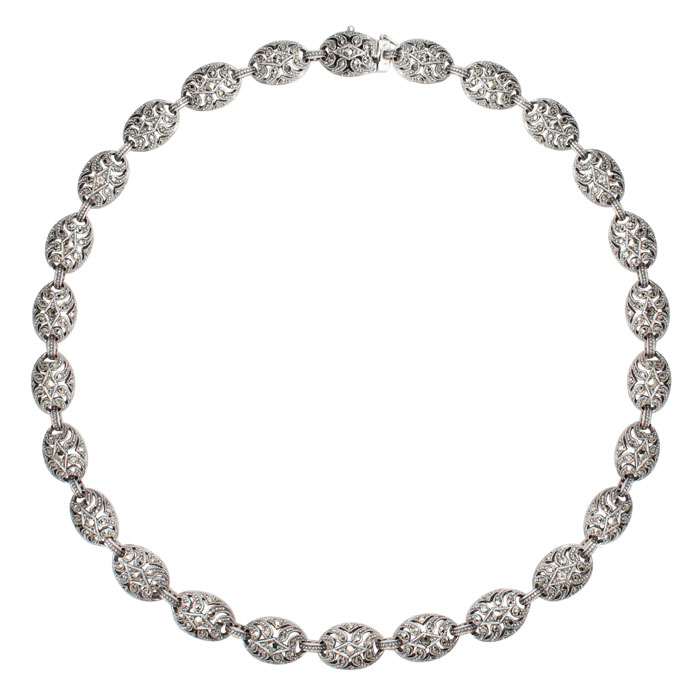 Marcasite Sterling Silver Necklace