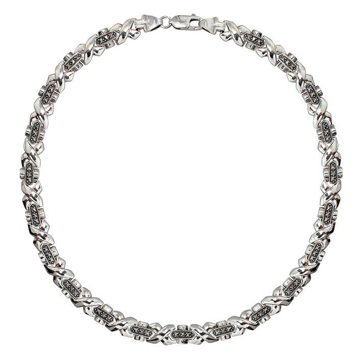 Sterling Silver Marcasite Necklace