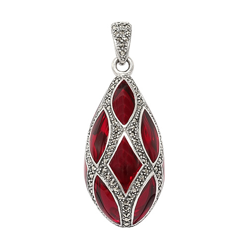 925 Sterling Silver Marcasite 
