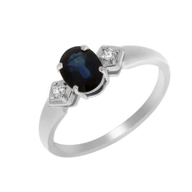 9ct White Gold Diamond 