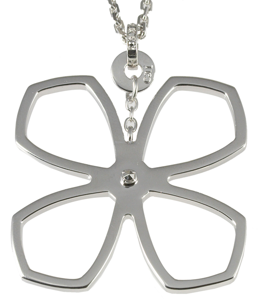 Cai Jewels 925 Sterling Silver 45cm Floral Necklace