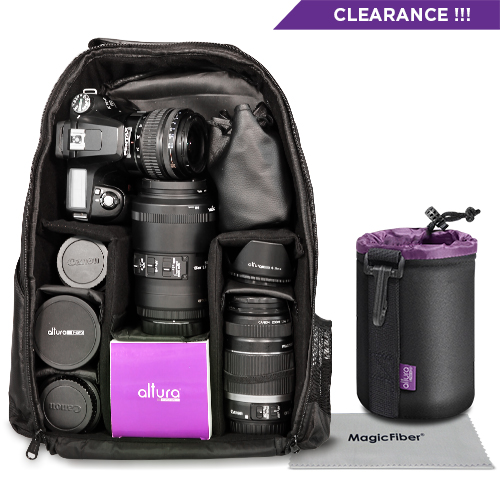 Camera Backpack Bag for Canon Nikon Sony DSLR SLR Camera + FREE Lens Pouch eBay