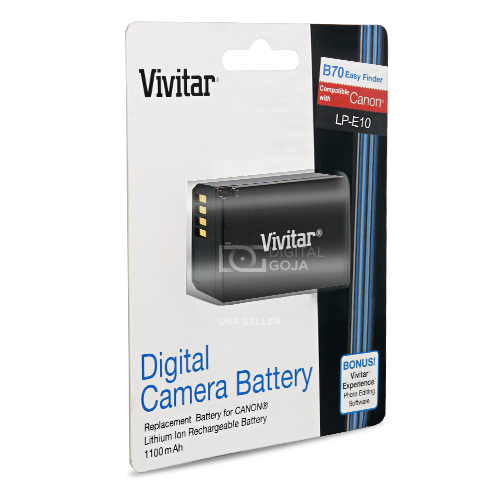 Vivitar LPE10 Battery for Canon REBEL T3 T5 T6 / EOS 1100D 1200D 1300D