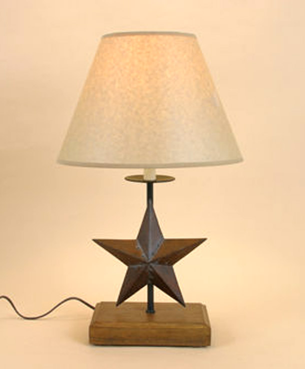 TEXAS STAR Americana WOODEN COUNTRY RUSTIC Table LAMP21.5"H eBay